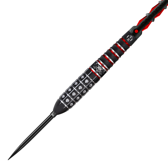 Harrow's Ryan Searle Series 3 Quick Point Steel Darts Die Harrows Ryan Searle Series 3 Quick Point Steeldarts werden auf dieser Abbildung gezeigt. Sie wurden für professionelle Dartspieler konzipiert.