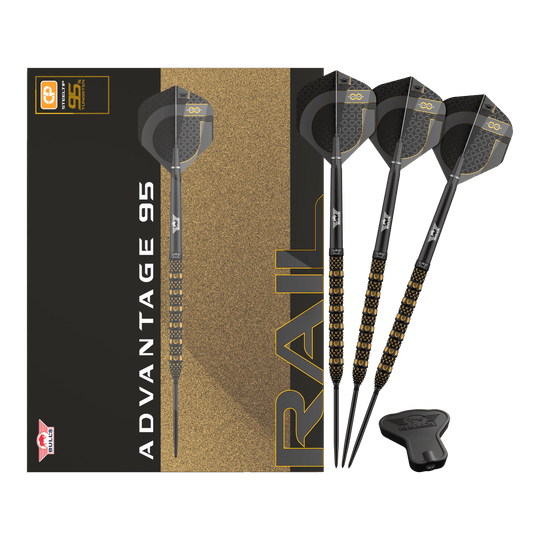 Šipky Bulls NL Advantage 95 Rail Convertible Point Steel Darts