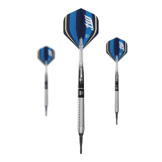 Měkké šipky Bulls Leon Weber - 22g Auf dem Bild sind Bulls Leon Weber Softdarts - 22g als komplettes Set dargestellt. Das Set eignet sich perfekt für den Einstieg ins Softdart-Spiel.