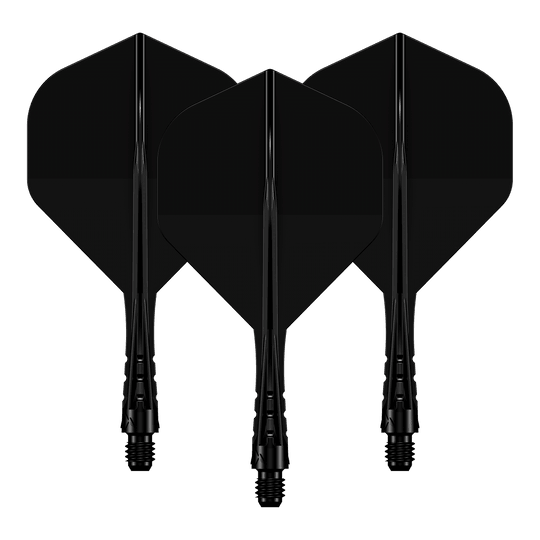 Systém letové hřídele Mission Force 90 Vortex No2 - pevná černá Das Foto zeigt ein Set des Mission Force90 Vortex No2 Flight-Shaft-Systems in Solid Black mit 222 mm Länge. Die schwarze Farbgebung ist gut sichtbar.