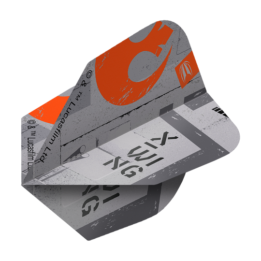 Lety Target Star Wars ProUltra X-Wing No.6 Abgebildet ist das Produkt Target Star Wars ProUltra X-Wing No6 Flights. Die Dart-Flights sind mit Motiven aus Star Wars gestaltet.