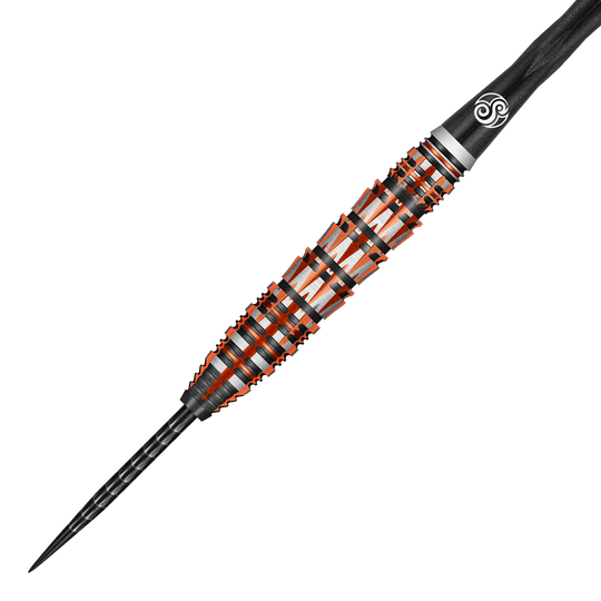 Šipky Shot Badlands Rustin Steel - 23g Hier sehen Sie den Shot Badlands Rustin Steeldarts - 23g. Das Produkt wird aus einer anderen Perspektive präsentiert.