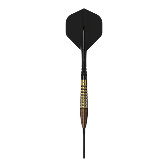 Ocelové šipky Mission Rhodon - 23g Das Foto stellt die Mission Rhodon Steeldarts - 23g dar. Die Darts sind für ambitionierte Spieler konzipiert.