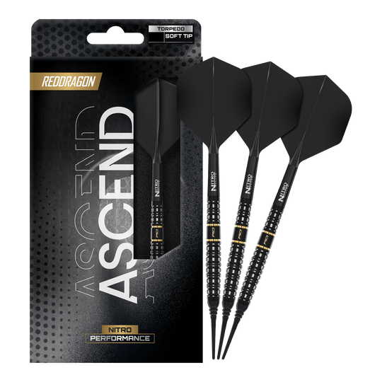 Měkké šipky Red Dragon Ascend Torpedo - 22g Gezeigt werden Red Dragon Ascend Torpedo Softdarts mit 22g. Die Softdarts bieten eine gute Balance und Griffigkeit.
