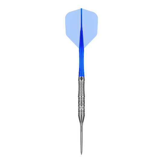 Ocelové šipky Caliburn Rix EZ-EVO R2 Dieses Bild zeigt einen einzelnen Caliburn Rix EZ-EVO R2 Steeldart. Der Dart ist in Nahaufnahme zu sehen.