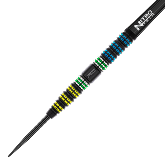 Šipky Red Dragon Dragon 95 černé, zúžené, ocelové Das Produkt Red Dragon Dragonfly 95 Black Tapered Steeldarts ist im Bild als Set abgebildet. Die Barrels haben ein dynamisches Aussehen.