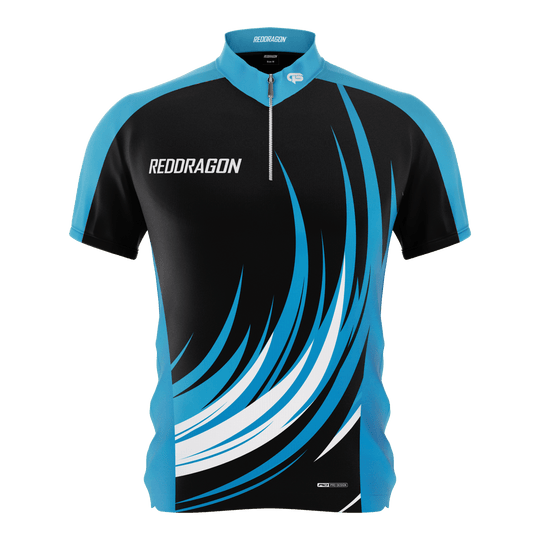 Das Bild zeigt das Red Dragon Gerwyn Price Limited Edition Dartshirt. Es ist ein spezielles Darttrikot in limitierter Auflage.