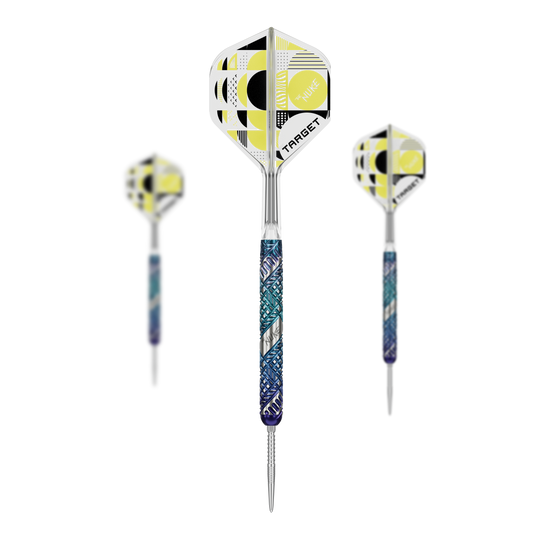 Šipky Target Luke Littler Edge Swiss Point ocelové Hier sieht man die Target Luke Littler Egde Swiss Point Steeldarts im Set. Das Set ist ideal für Dartspieler, die professionelle Ausrüstung suchen.