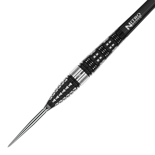 Ocelové šipky Red Dragon Recon Torpedo Switch Point Dieses Bild zeigt die Red Dragon Recon Torpedo Steeldarts - 23g. Die Darts liegen nebeneinander auf einer weißen Fläche.