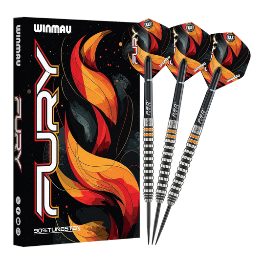 Ocelové šipky Winmau Fury - 22g Gezeigt werden die Winmau Fury Steeldarts - 22g. Diese hochwertigen Steeldarts sind für anspruchsvolle Spieler konzipiert.
