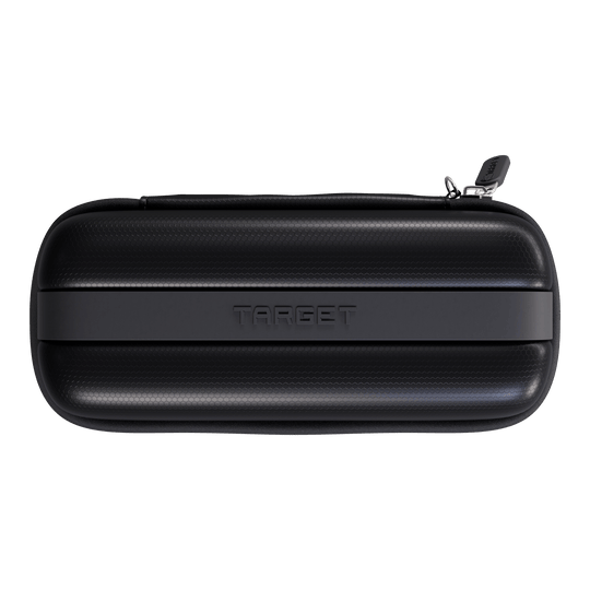 Pouzdro na šipky Target BOA Das Bild zeigt ein Target BOA Dartcase in schwarzer Farbe. Das Etui ist für den Schutz und die Organisation von Dartutensilien bestimmt.