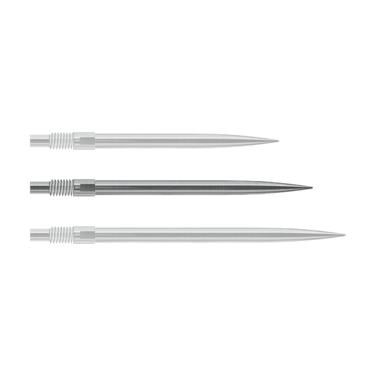 Špičky na šipky Harrows Quick Point - stříbrné Das Bild zeigt vermutlich silberne Dartspitzen von Harrows in 35mm Länge. Die Datei heißt 'QP23943_Harrows_QuickPoint_Dartspitzen_Silber_35mm_1'.