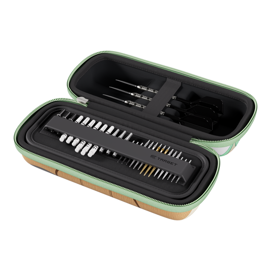 Das Target Star Wars Boa Dartcase - Grogu ist ein Dartcase mit einem Design aus Star Wars. Das Foto zeigt die Darttasche mit dem Charakter Grogu.