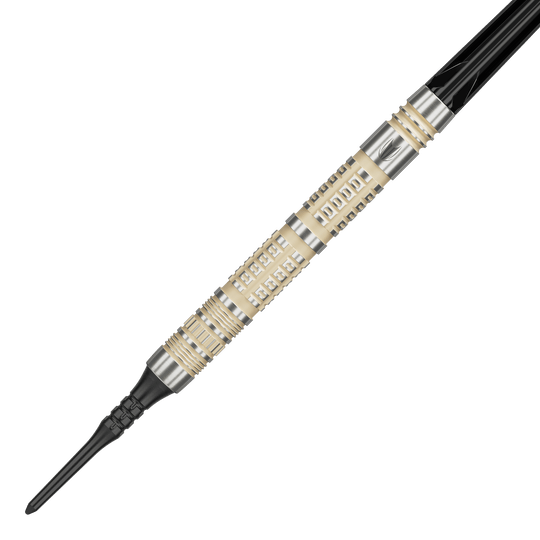 Měkké šipky Target Dimitri Van Den Bergh 95K - 19g Zu sehen sind die Target Dimitri Van Den Bergh 95K Softdarts mit 19 Gramm Gewicht. Sie eignen sich ideal für ambitionierte Dartspieler.