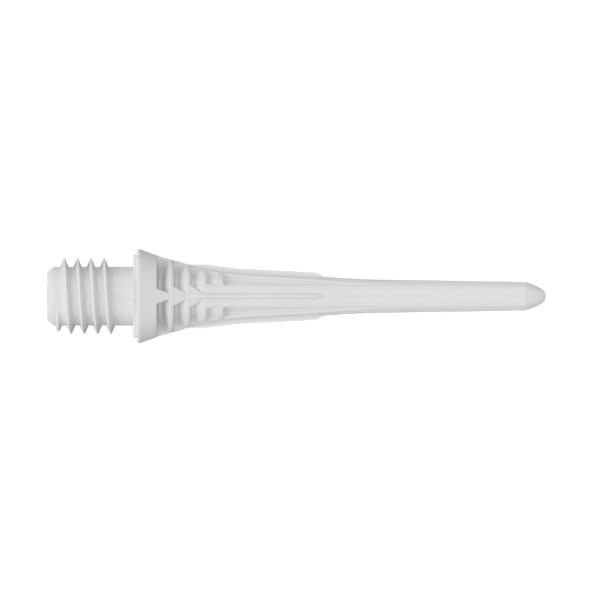 Target Cryo Soft Dart Tips 30 ks - bílé Target Cryo Softdartspitzen 30er Pack - Weiß liegt auf einer Oberfläche. Die Softdartspitzen sind weiß und werden als Packung angeboten.