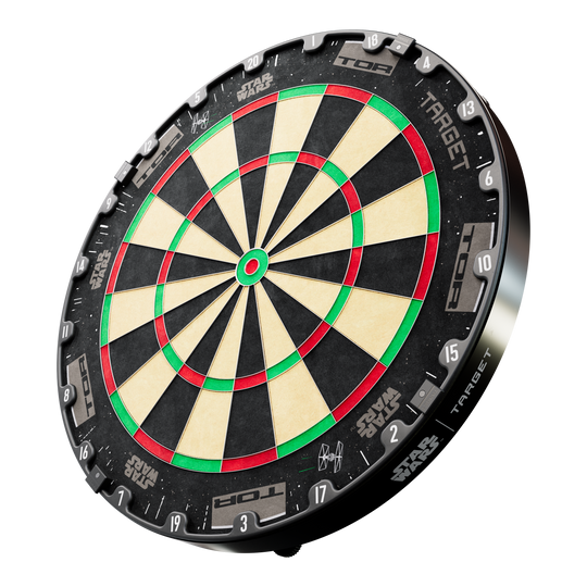 Sada prostorového obložení terče Target Star Wars Millennium Falcon TOR Das Bild zeigt das Target Star Wars Millennium Falcon Surround Board Bundle. Es ist ein Produkt aus der Star Wars Kollektion für Dartspieler.