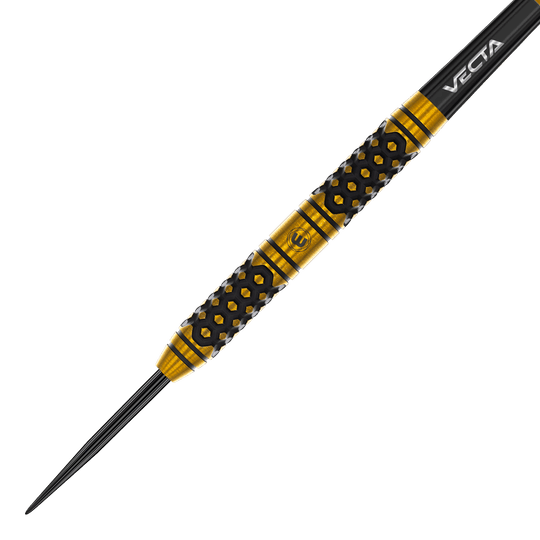 Ocelové šipky Winmau Team 360 Bradley Van Der Velden - 22g Winmau Team 360 Bradley Van Der Velden Steeldarts mit 22 Gramm sind auf dem Bild zu sehen. Die Aufnahme zeigt das Aussehen dieser Steeldarts.