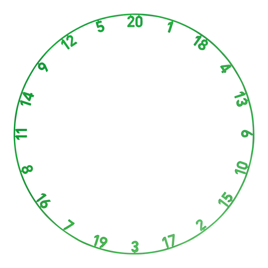 Ocelový terč Precise 180 Endorphine s číslovaným kroužkem - smaragdově zelený Hier ist das Precise 180 Endorphine Steeldartboard mit Nummernring in der Farbe Emerald Green zu sehen. Es handelt sich um ein hochwertiges Steeldartboard mit Zahlenring.