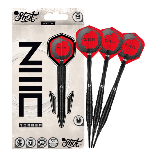Měkké šipky Shot ZEN Bomber - 20g Měkké šipky Shot ZEN Bomber - 20g