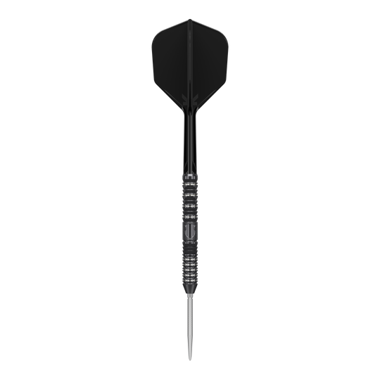 Ocelové šipky Target Japan Black Marque Draco GEN2 Auf dem Bild ist ein schwarzer Steeldart der Marke Target Japan Black Marque Draco GEN2 zu sehen. Der Dart hat ein modernes, gerilltes Design und eine scharfe Spitze.