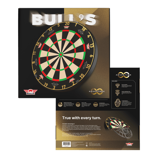 Bulls NL Advantage 8 ocelový terč na šipky Zu sehen ist das Bulls NL Advantage 8 Steeldartboard. Die Steeldartscheibe besteht aus robustem Material für lange Spielzeiten.