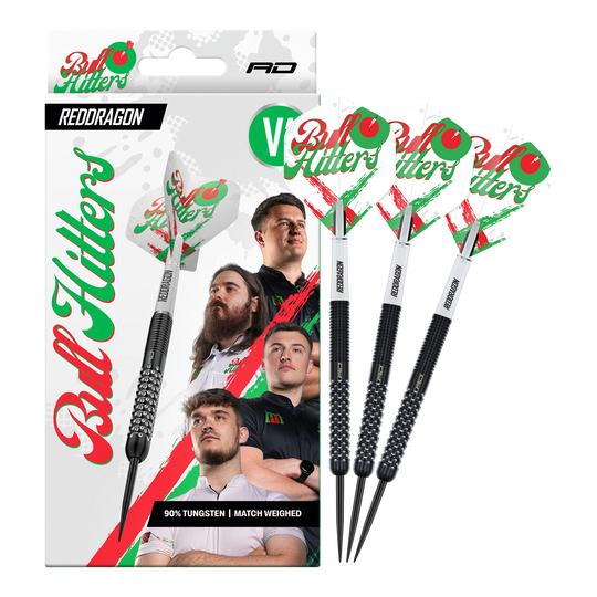 Ocelové šipky Red Dragon Bullhitters V1 - 23g Abgebildet ist der Red Dragon Bullhitters V1 Steeldarts - 23g in kompletter Ansicht. Das Produkt eignet sich für Steeldartspieler und wiegt 23 Gramm.