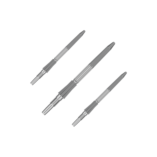 Špičky na šipky Target Elysian Archetype 43 Swiss Point ocelové - stříbrné Abgebildet ist ein Set silberner Dartspitzen mit einer Länge von 30mm. Die Dartspitzen sind für das Swiss Point System geeignet.