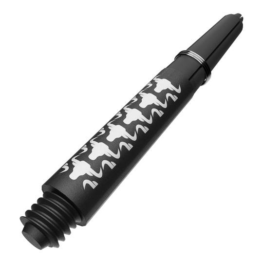 Karbonové šachty Bulls NL Capo - bílé Das Bild zeigt BullsNL Capo Carbon Shafts in Weiß, Short, 34mm. Es handelt sich um einen kurzen Schaft für Dartpfeile.