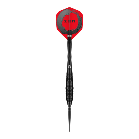 Ocelové šipky Shot ZEN Bomber Turbo Point Das Bild zeigt die Shot ZEN Bomber Turbo Point Steeldarts. Es handelt sich um professionelle Steeldarts für präzises Spiel.