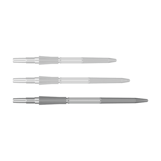 Špičky na šipky Target Elysian Archetype 43 Swiss Point ocelové - stříbrné Auf dem Bild sind SwissPoint Dartspitzen in Silber mit einer Länge von 42 mm zu sehen. Dieses Produkt ist für Dartpfeile gedacht.
