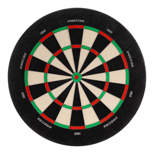 Přesný ocelový terč z Endorphine 180 bez číselného kroužku Das Bild zeigt das Precise 180 Endorphine Steeldartboard ohne Nummernring. Es handelt sich um eine Dartscheibe für Präzisionsspiele.