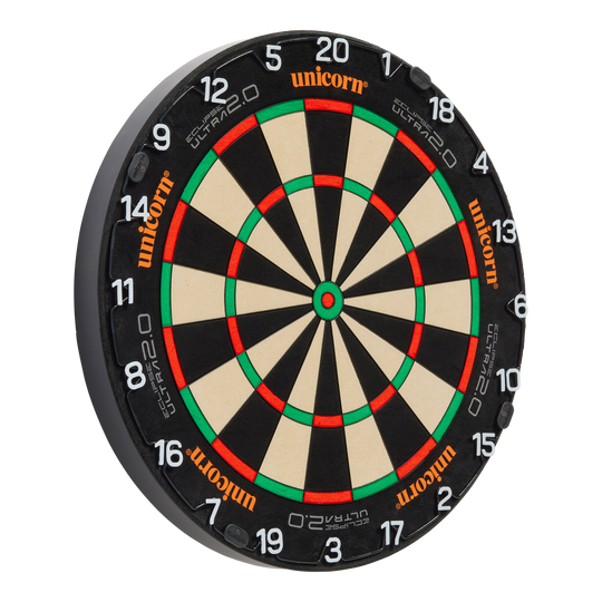 Ocelový terč Unicorn Eclipse Ultra 2.0 Das Produkt Unicorn Eclipse Ultra 2.0 Steeldartboard wird frontal gezeigt. Die Oberfläche ist ebenmäßig.
