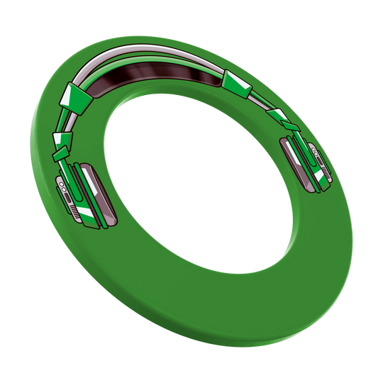 Stereo prostorový prostor pro terč na šipky McDart Der Dartboard-Surround Ring wird in Frontalansicht präsentiert. Die Linienführung bleibt klar.