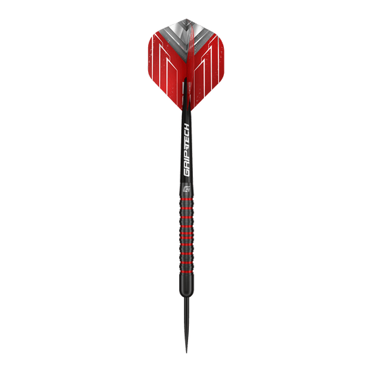 Abgebildet ist das Produkt GOAT Podium Black Steeldarts. Die Darts haben ein elegantes, schwarzes Design.