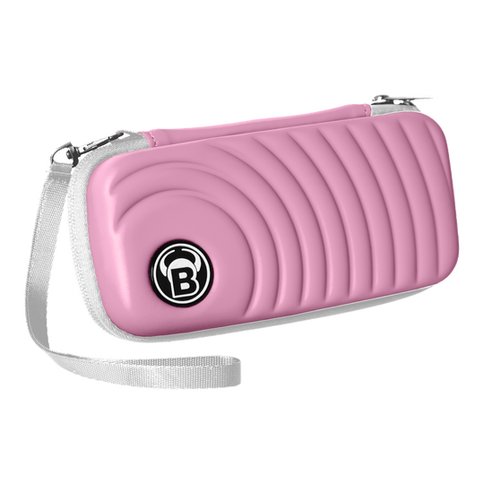 Abgebildet ist das Bulls Orbis S Dartcase in Pink. Das Etui eignet sich für den sicheren Transport von Darts und Zubehör.