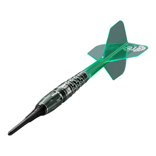 Abgebildet ist das Produkt Target Japan Prime Series PW GEN 3 Softdarts - 19g. Die Softdarts haben ein elegantes, modernes Design.