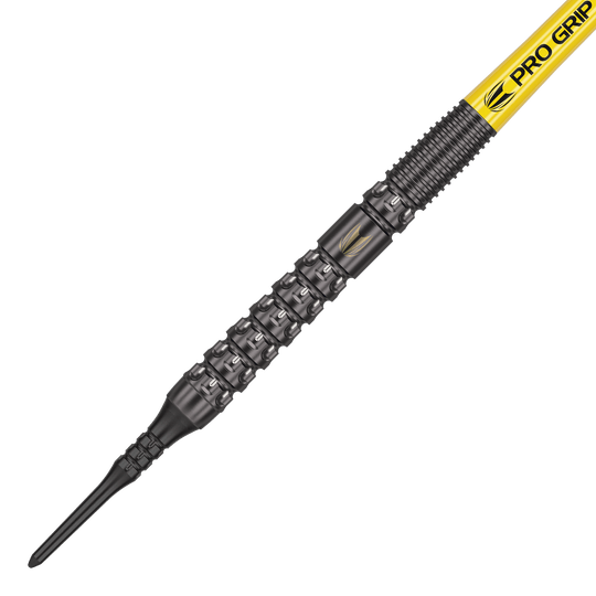 Měkké šipky Target Luke Littler GEN1 - 19g Das Bild zeigt ein Dart-Produkt. Es trägt den Dateinamen '210324_Target_Luke_Littler_GEN1_Softdarts_2_(1)'.
