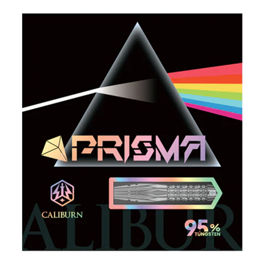Ocelové šipky Caliburn Prisma P1 - 19,5 g Caliburn Prisma Steeldarts mit einem Gewicht von 19,5g. Diese Steeldarts bieten optimale Kontrolle beim Werfen.