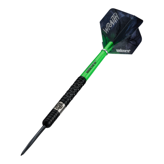 Šipky Unicorn Wraith Ross Smith ocelové - 22g Unicorn Wraith Ross Smith Steeldarts mit einem Gewicht von 22g werden auf diesem Bild dargestellt. Das Produkt ist für präzises Dartspiel entwickelt.