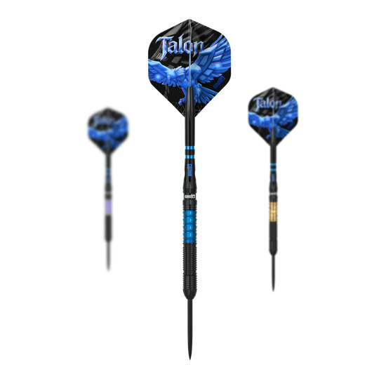 Ocelové šipky One80 Talon T1 Abgebildet sind die One80 Talon Steeldarts. Das Set besteht aus hochwertigen Steeldarts zum professionellen Dartspiel.