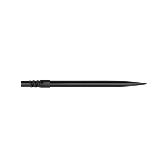 Špičky šipek Harrows Quick Point - černé Abgebildet ist das Produkt 'QP24049_Harrows_QuickPoint_Dartspitzen_Schwarz_35mm_2'. Es sind schwarze Dartspitzen zu sehen.
