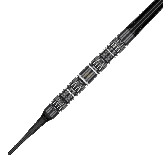 Abgebildet ist der Target Chris Dobey 95K Softdarts - 18g. Dies ist ein moderner Softdartpfeil für Dartspieler.