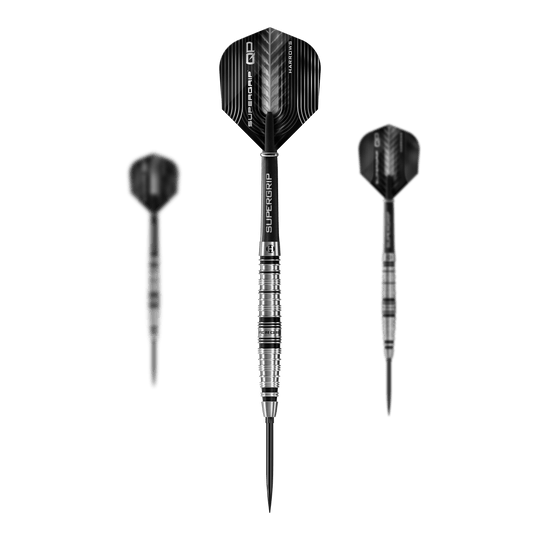 Šipky Harrows Supergrip Torpedo Quick Point ocelové Das Bild zeigt die Harrows Supergrip Torpedo Quick Point Steeldarts. Das Produkt ist als 1 Set abgebildet.