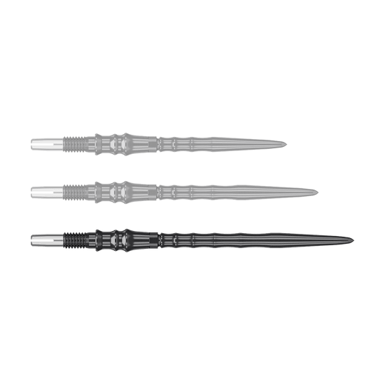 Špičky na šipky Target Japan Premium Swiss Point Steel - černé Zu sehen sind schwarze Steeldartspitzen, SwissPoint, 40 mm von Target Japan Premium. Die Einzelspitze ist im Detail abgebildet.