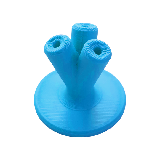 Ein kompakter DarthaIer in blau ist zu sehen. Die Produktaufnahme hebt die Farbe und das Design hervor.