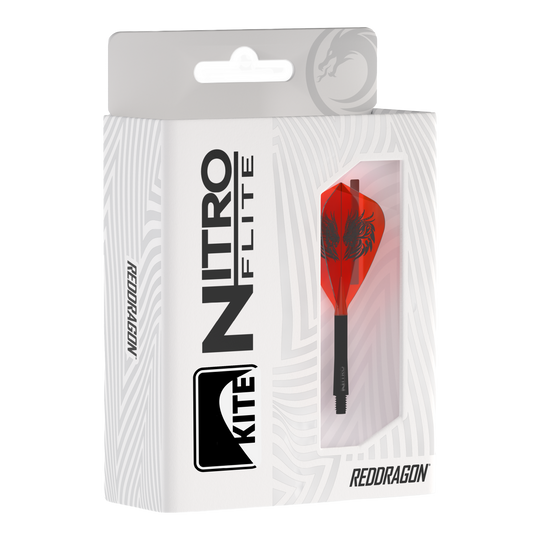 Red Dragon Nitro Flite - Lety s drakem Jonnyho Claytona Das Bild zeigt die Red Dragon Nitro Flite - Jonny Clayton Kite Flights. Es handelt sich um spezielle Flights für Darts, entworfen im Jonny Clayton Design.