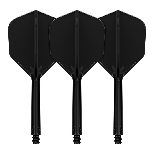 Letový systém Target K-Flex No6 - černý Das Bild zeigt das Flight-System Target K-Flex No6 in Schwarz mit 33 mm Länge. Dieses Produkt eignet sich als Ersatzteil für Dartpfeile.