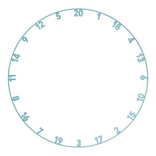 Abgebildet ist das Precise 180 Endorphine Steeldartboard mit Nummernring in Infinity Blue. Das Produkt eignet sich ideal für Dartspieler aller Levels.