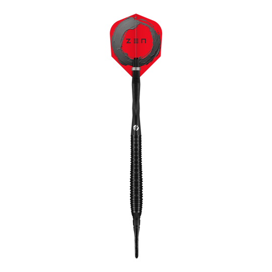 Šipky Shot ZEN Torpedo Soft - 20g Das Bild zeigt die Shot ZEN Torpedo Softdarts - 20g. Es handelt sich um einen hochwertigen Softdart-Pfeil.
