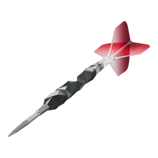 Das Bild zeigt die Target Elysian Archetype 43 Limited Edition Swiss Point Steeldarts mit 24g Gewicht. Die Steeldarts sind in einem hochwertigen und exklusiven Design dargestellt.